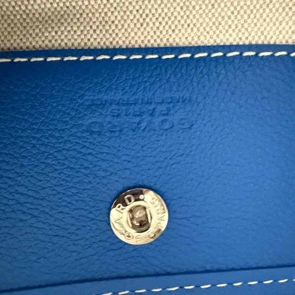 Goyard Blue Saint Louis Tote PM with Matching Pouch - Picture 11 of 13